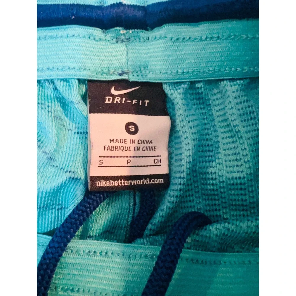Nike KD Kevin Durant Basketball Shorts Mens Small Blue Teal Dri-FIT Graphic